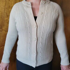 Old fashioned cardigan.